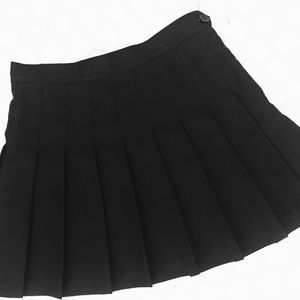 American Apparel Black Pleated Miniskirt
